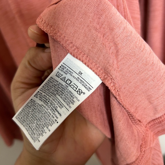 NWT Old Navy long sleeve shirt size 3X Blush Pink Color - Picture 4 of 5